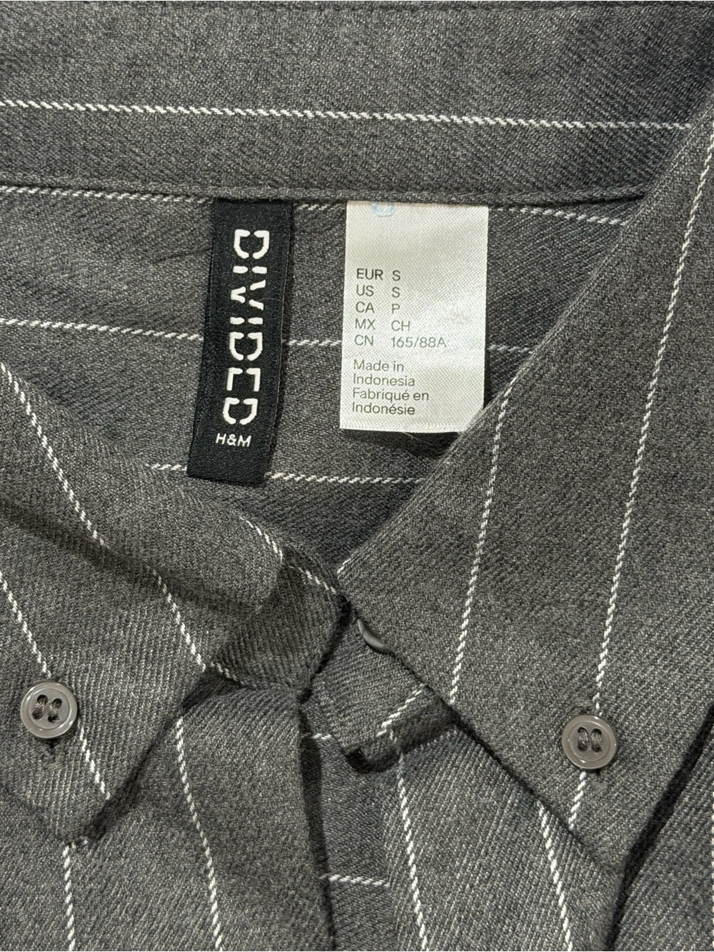 H&M Oversized Flannel Shirt Size S - Picture 7 of 15